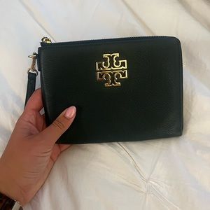 Tory Burch Wristlet Britten Large Zip Pouch